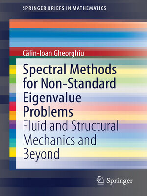 cover image of Spectral Methods for Non-Standard Eigenvalue Problems